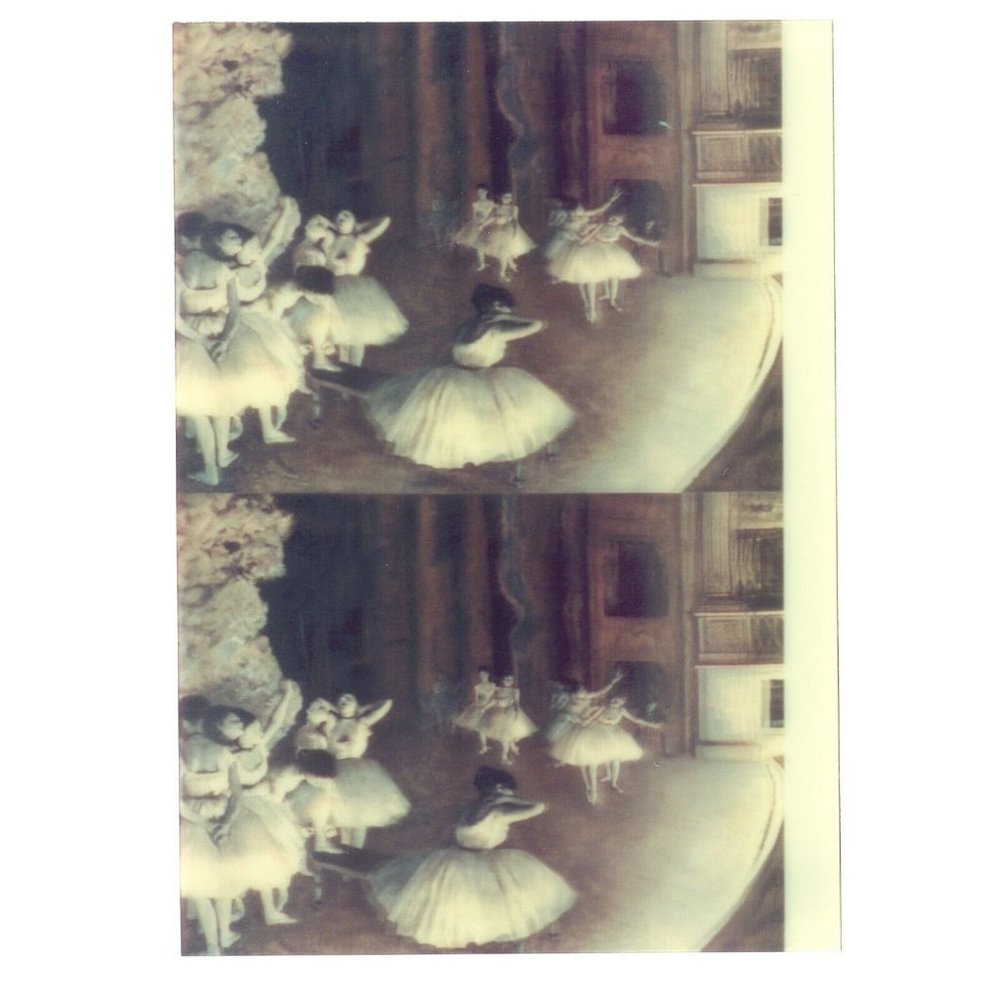 The Ballet Rehearsal on Stage Edgar Degas Art‎ Photo 5" x 7" Demo Lenticular 3D